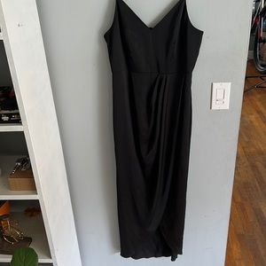 Express- Black slit dress